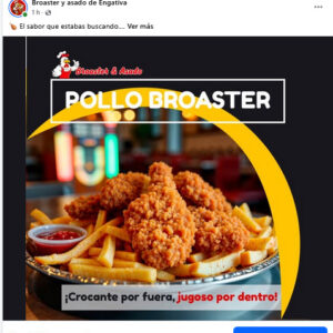 ½ Pollo Broaster (4 presas)